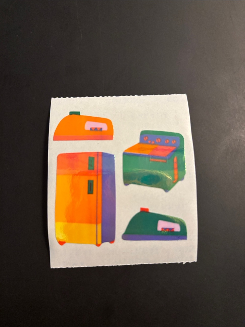 Cotrin Kitchen Appliances Pearly Sticker Mod Vintage 80’s